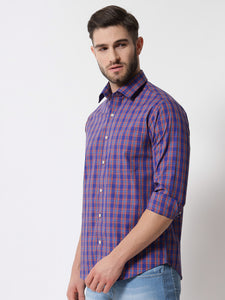 Juneberry Check Purple Shirt