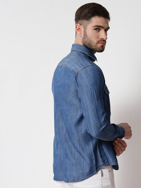 Silky Denim Shirt