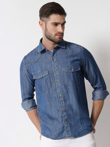 Silky Denim Shirt