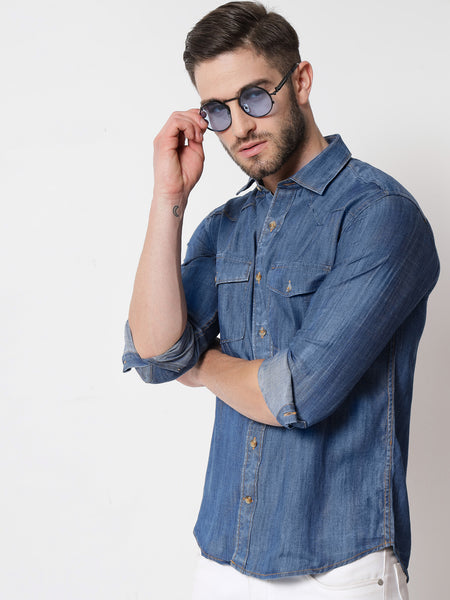 Silky Denim Shirt