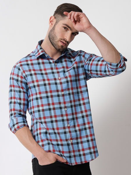 Blaze Check Blue Shirt