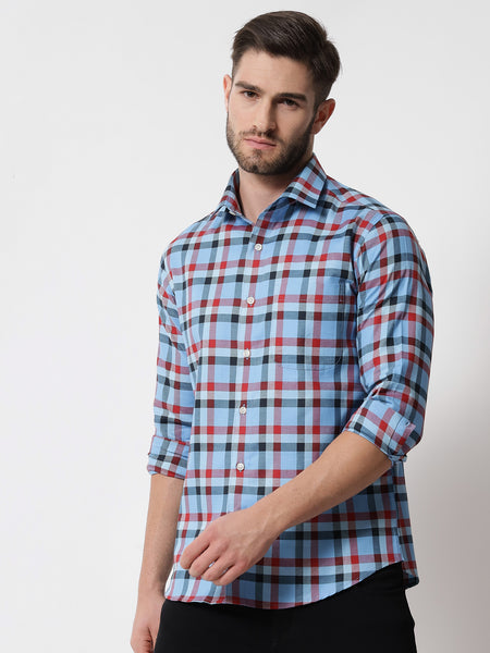 Blaze Check Blue Shirt