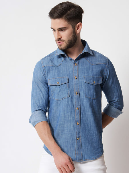 Light Blue Denim Shirt