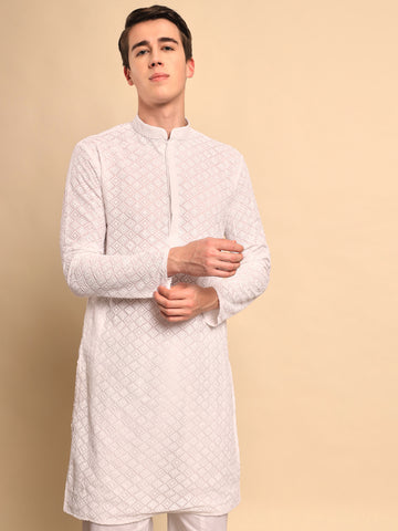 Shvetah Embroidered Sequence Kurta