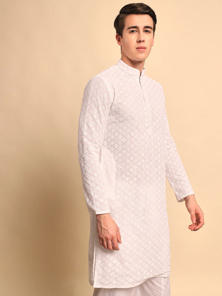 Shvetah Embroidered Sequence Kurta