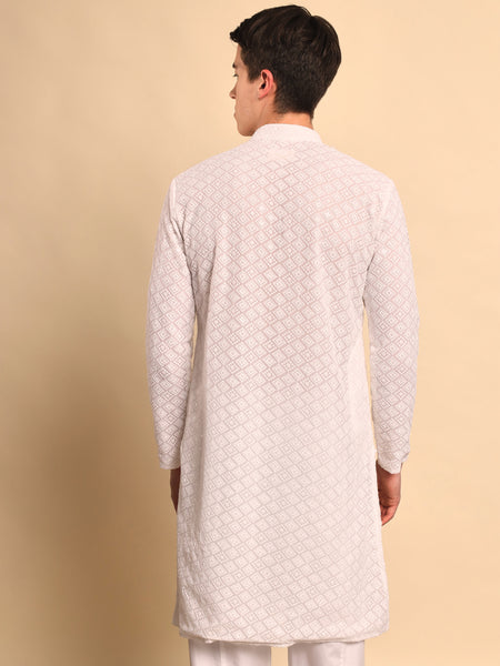 Shvetah Embroidered Sequence Kurta