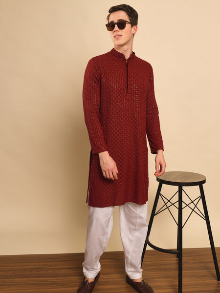 Ratan Embroidered Sequence Kurta