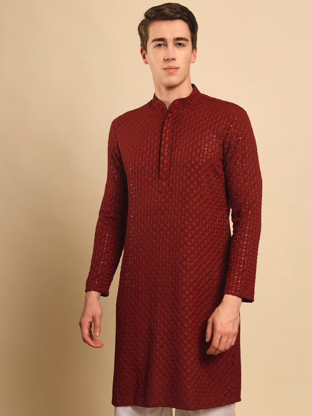 Ratan Embroidered Sequence Kurta