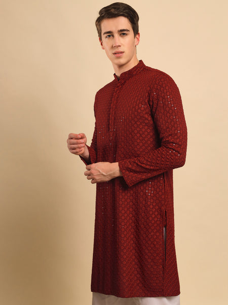 Ratan Embroidered Sequence Kurta