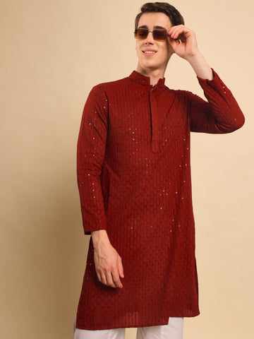 Paarth Embroidered Sequence Kurta