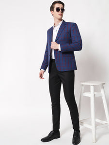 Blue Checked Blazer