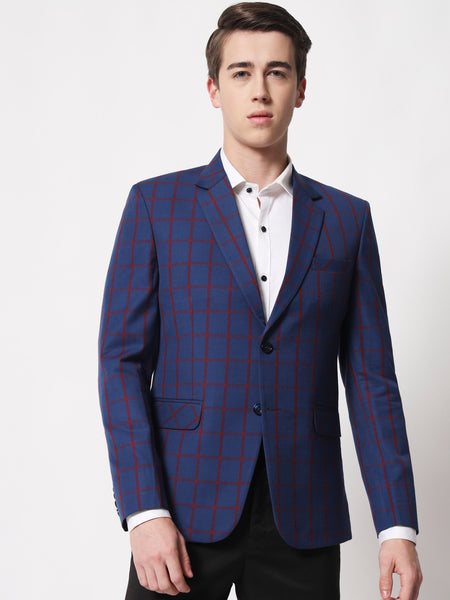 Blue Checked Blazer