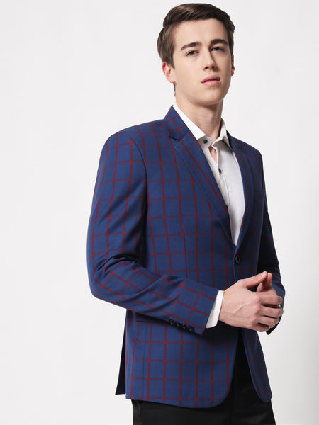 Blue Checked Blazer