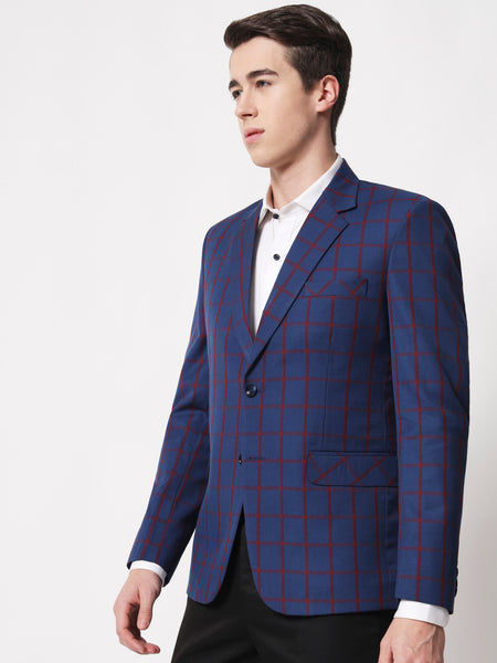 Blue Checked Blazer