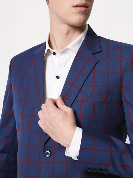 Blue Checked Blazer