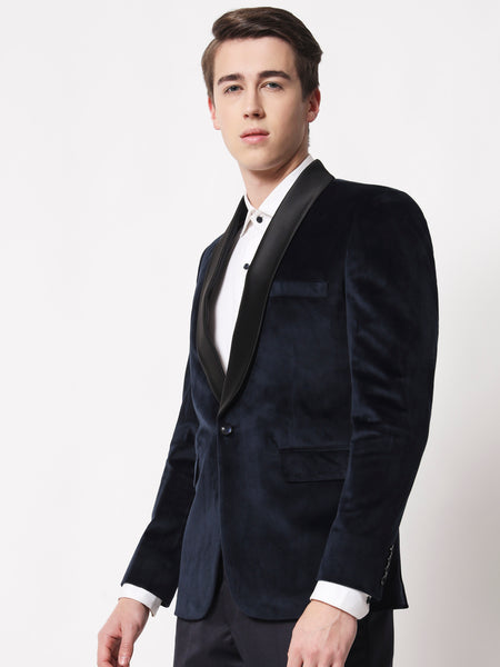 Navy Blue Tuxedo Blazer