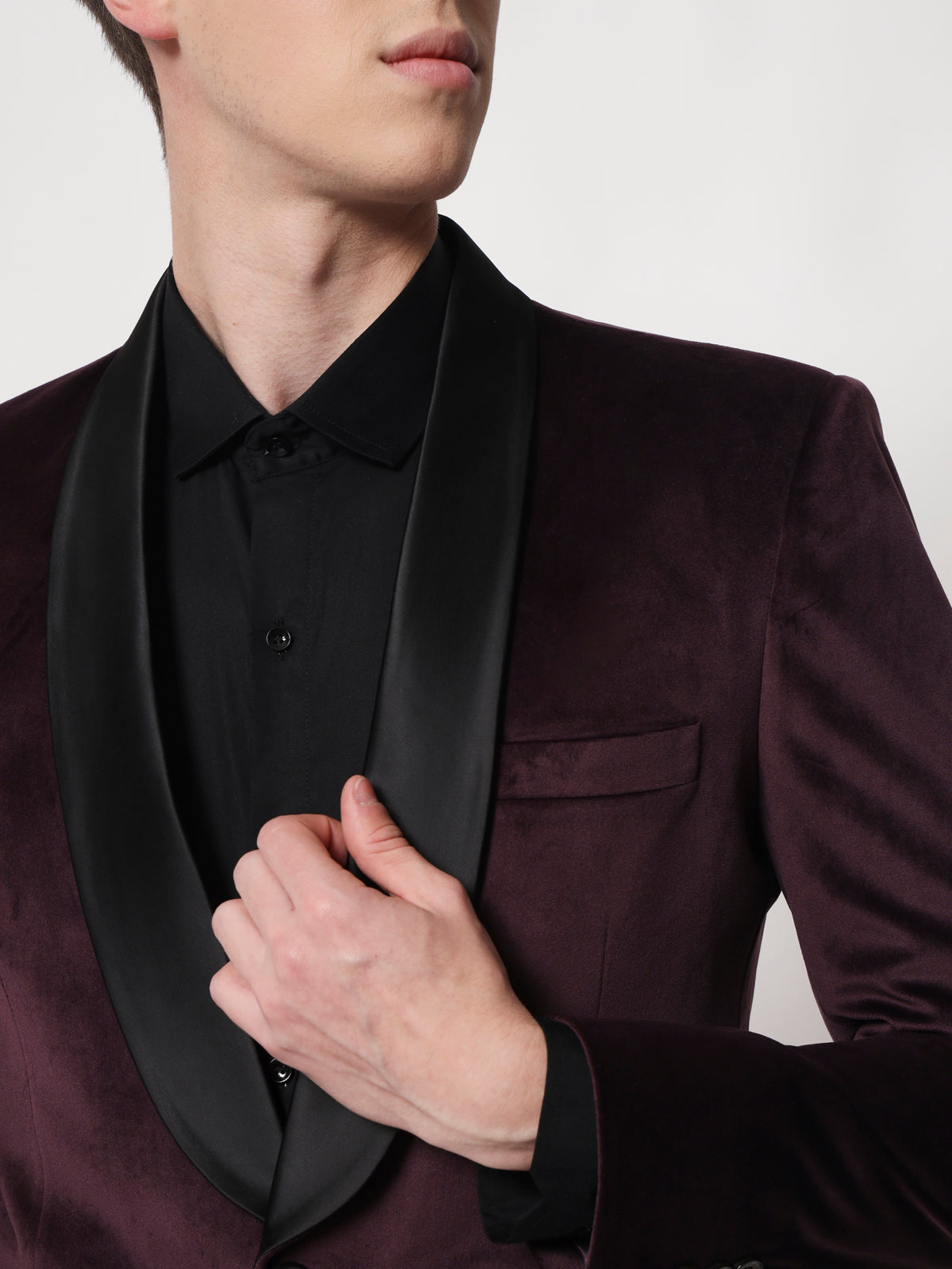 Blazer with black shirt outlet