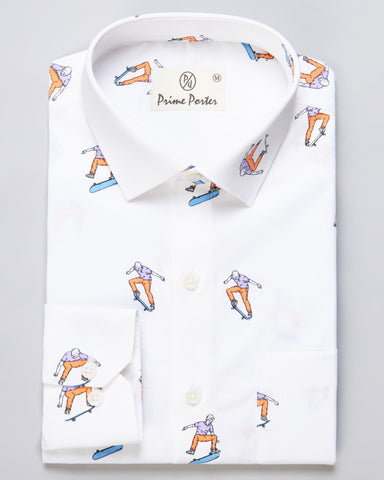 Skateboard Printed Shirt