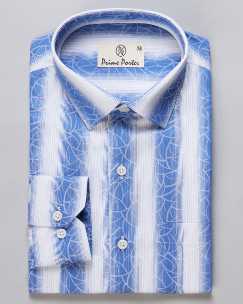 Aquamarine Striped Shirt