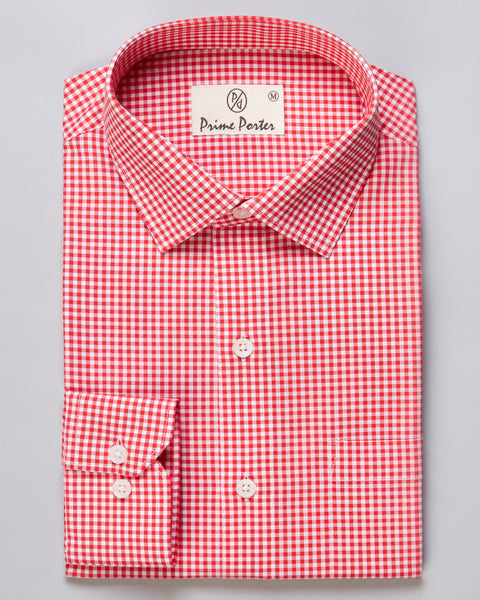 Salmon Checked Shirt