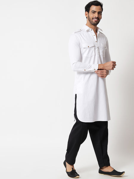 White Pathani Kurta