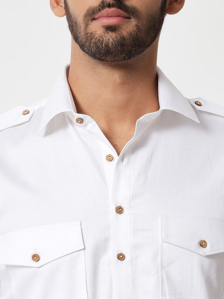White Pathani Kurta