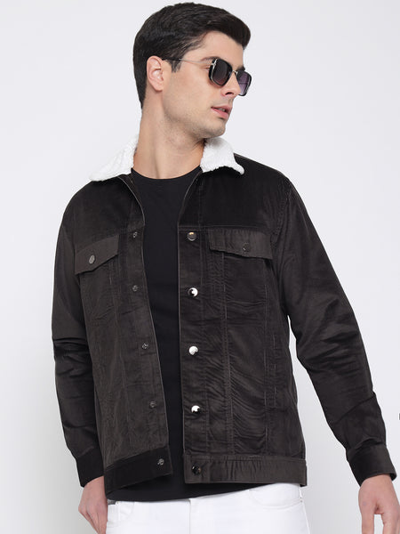 Chocolate Brown Corduroy Jacket