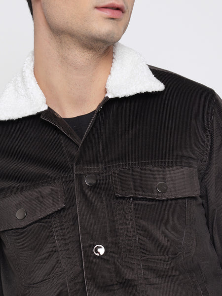 Chocolate Brown Corduroy Jacket