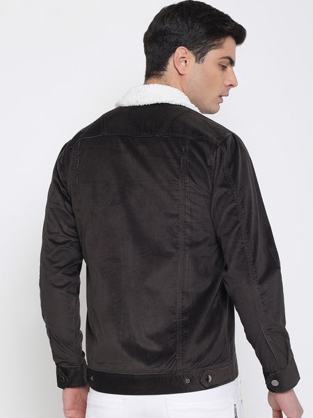 Chocolate Brown Corduroy Jacket