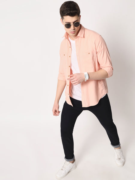 Light Pink Corduroy Shirt
