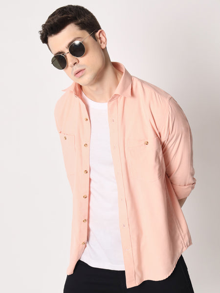 Light Pink Corduroy Shirt