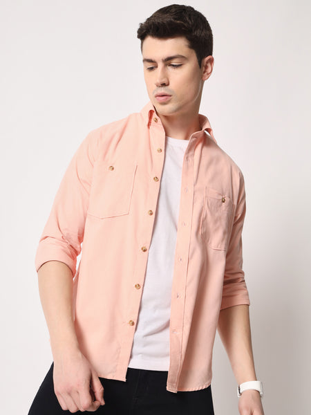 Light Pink Corduroy Shirt