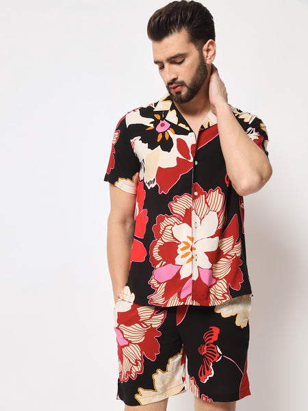 Sakura Flower Printed Co-Ords Set