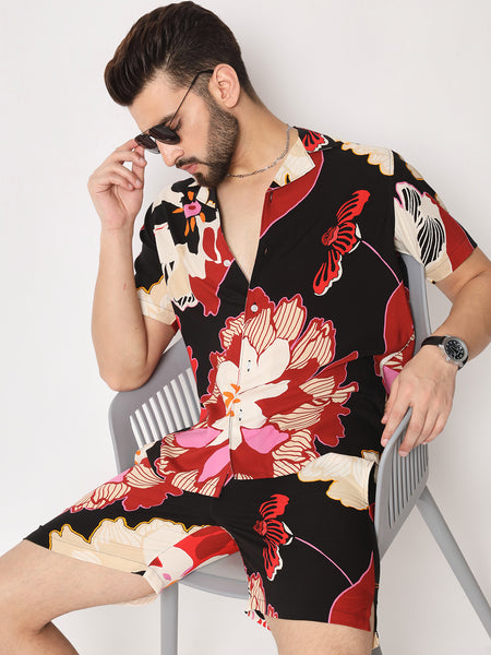 Sakura Flower Printed Co-Ords Set