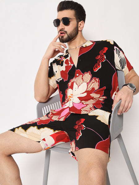 Sakura Flower Printed Co-Ords Set