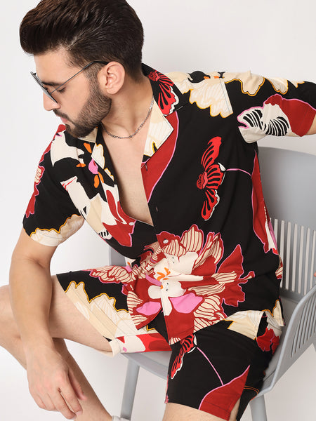 Sakura Flower Printed Co-Ords Set