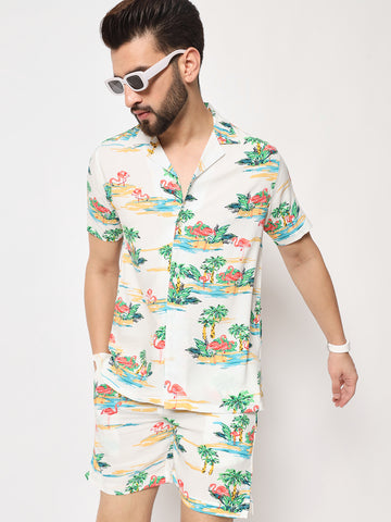 Wader Flamingo Printed Co-Ords Set