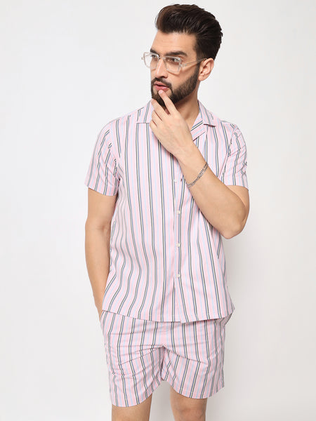 Rose Striped Co-Ords Set