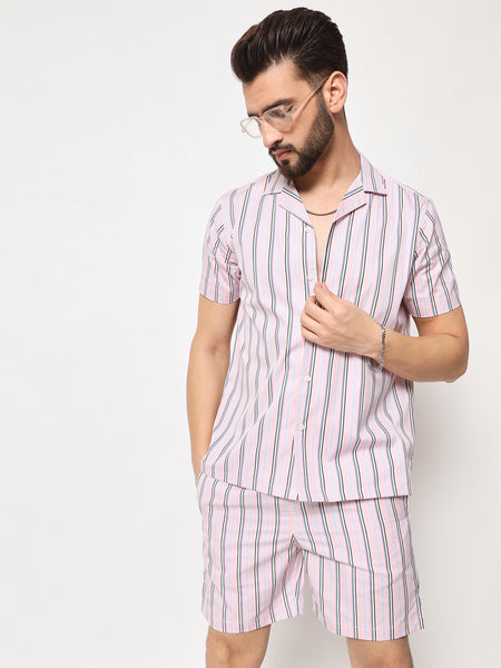 Rose Striped Co-Ords Set