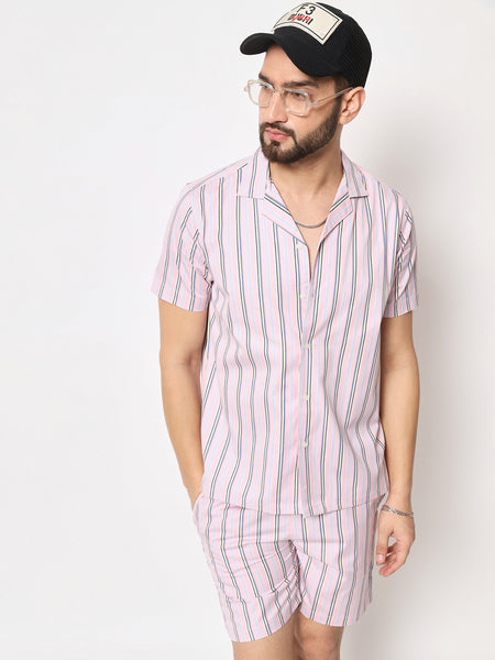 Rose Striped Co-Ords Set