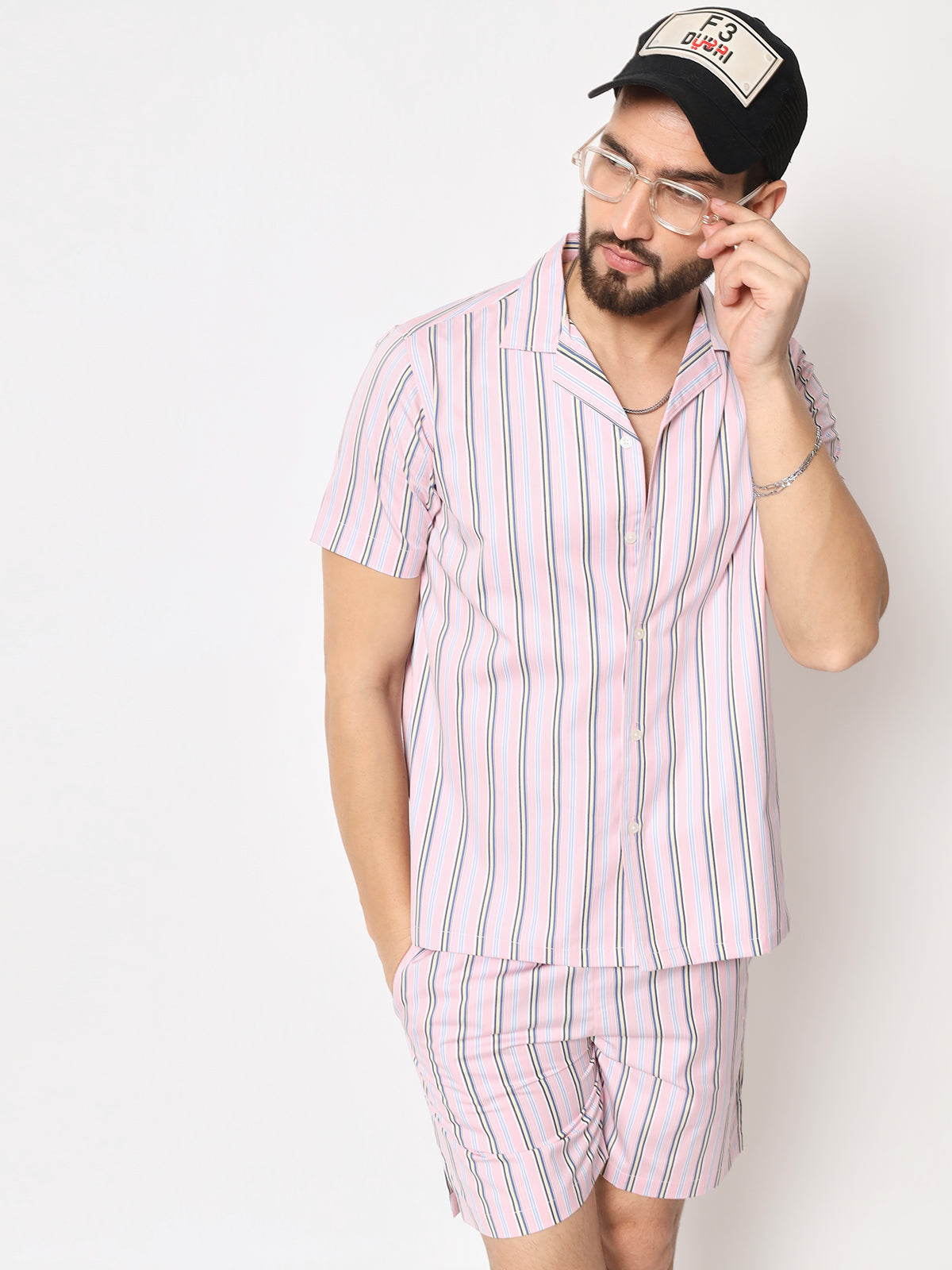 Rose Striped Co-Ords Set