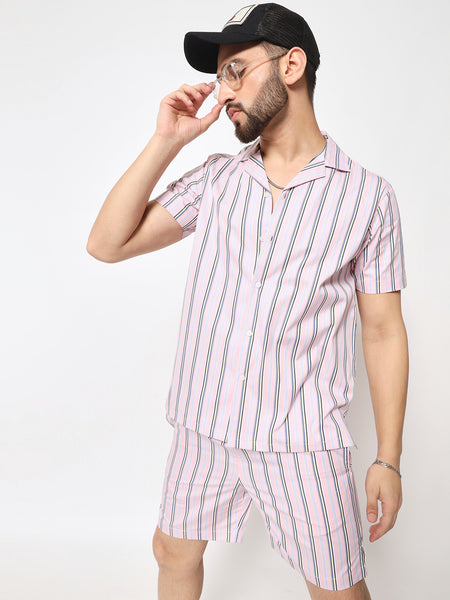 Rose Striped Co-Ords Set