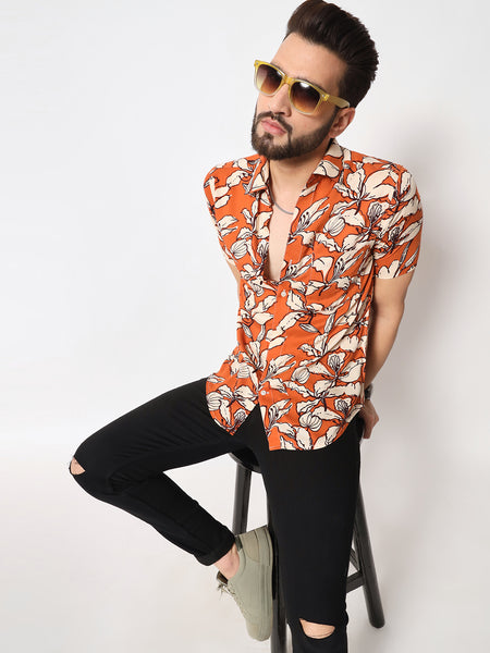 Carnation Half Sleeves Shirt