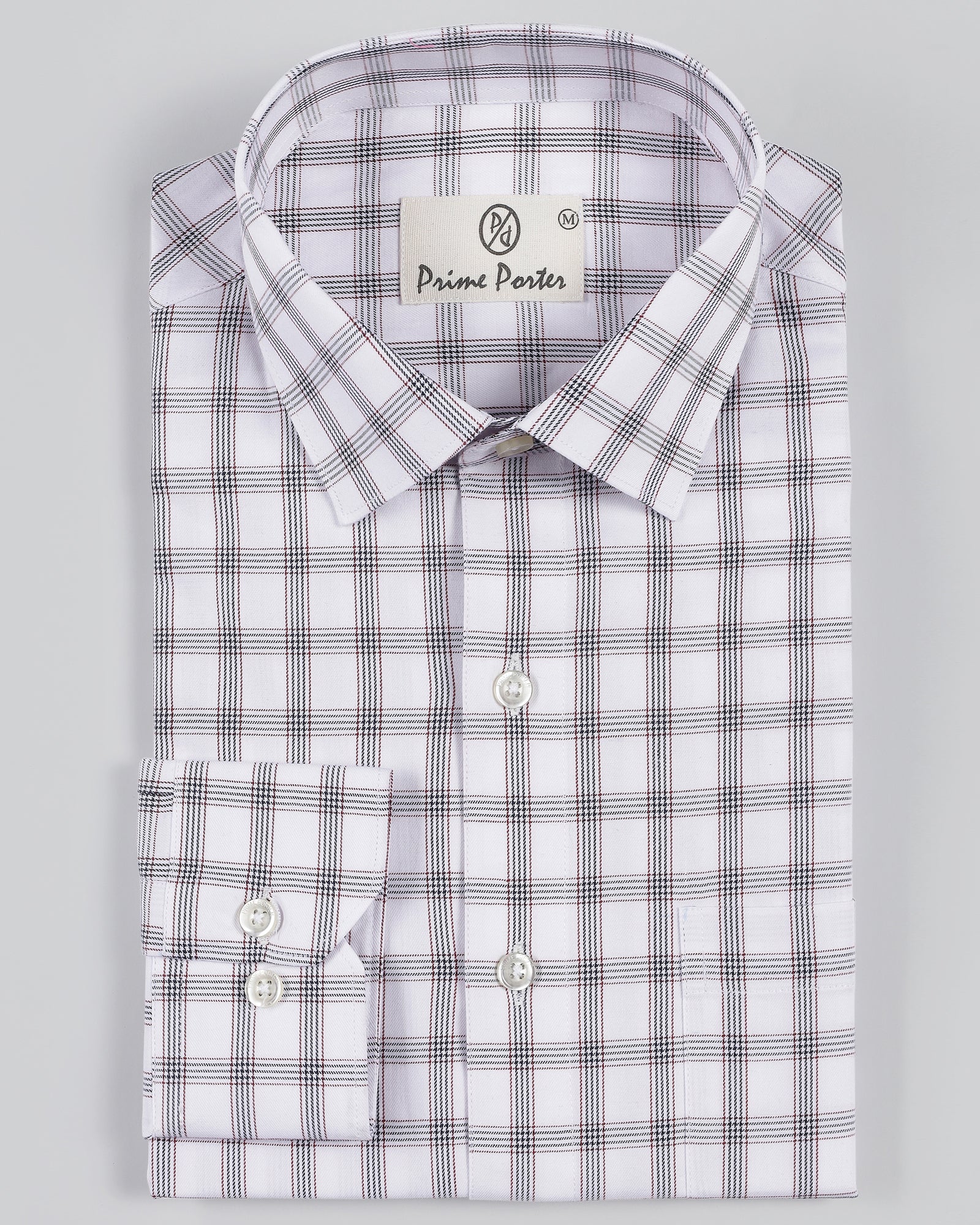 Apricot Check Shirt