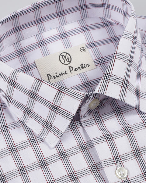 Apricot Check Shirt