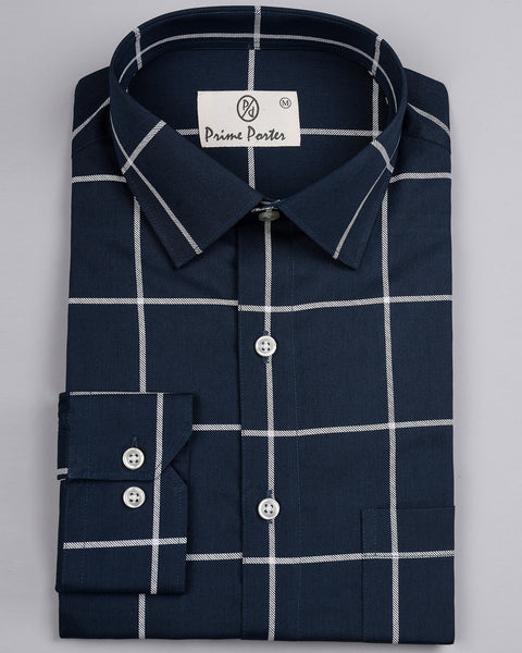 Windowpane Checked Shirt