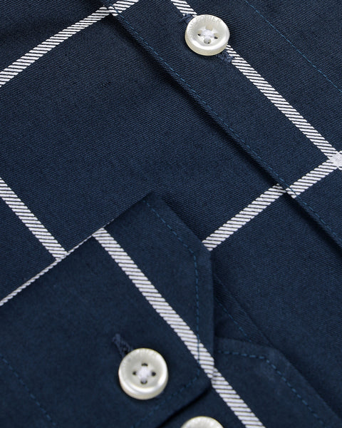 Windowpane Checked Shirt