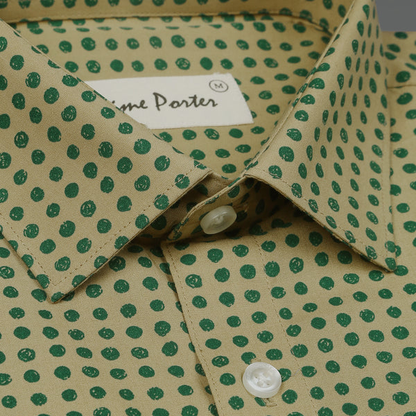 dijon-yellow-coloured-pure-cotton-printed-shirt