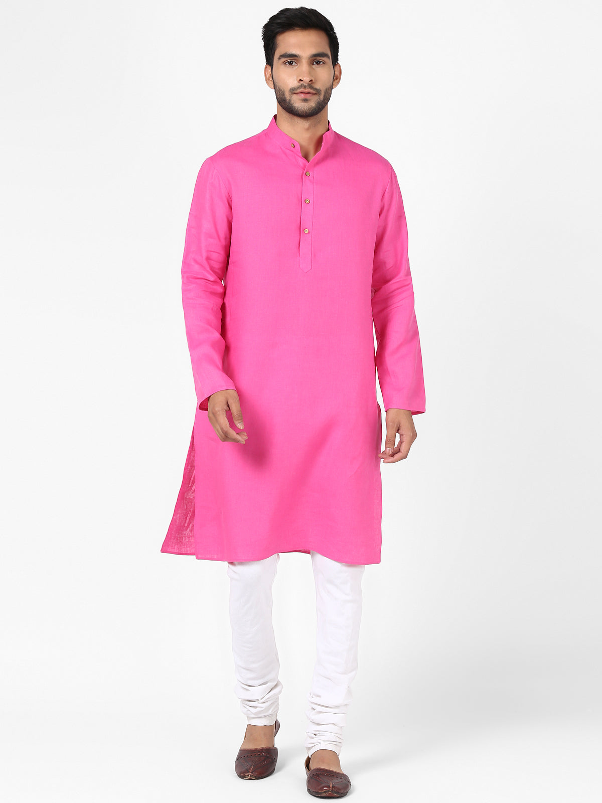 Gulabi- Pure Linen Kurta