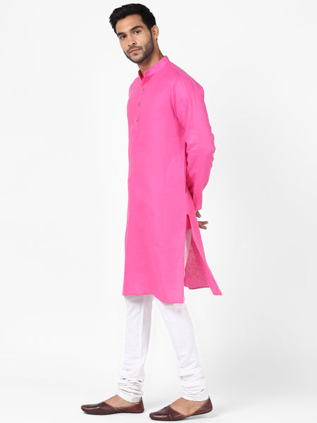 Gulabi- Pure Linen Kurta